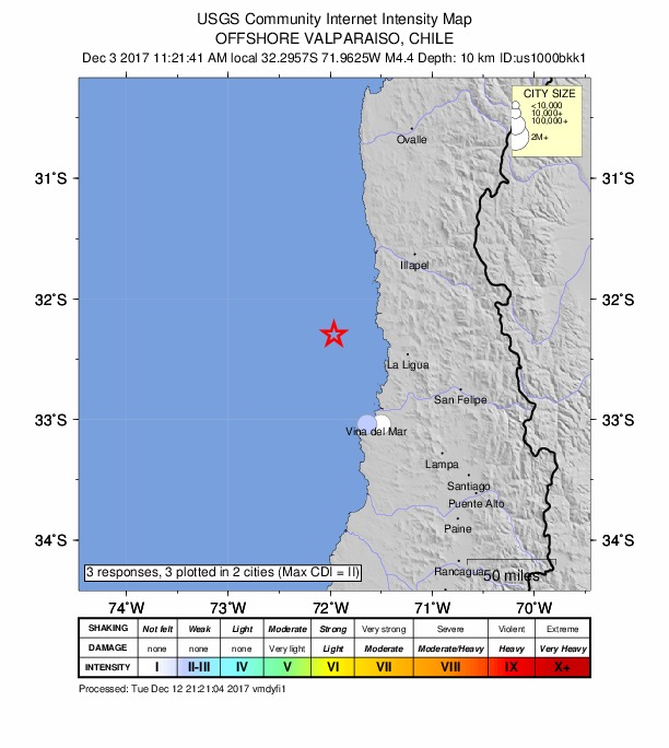 Did You Feel It? map: shaking reported by the public