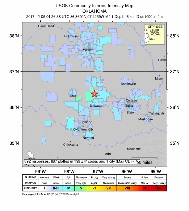 Did You Feel It? map: shaking reported by the public