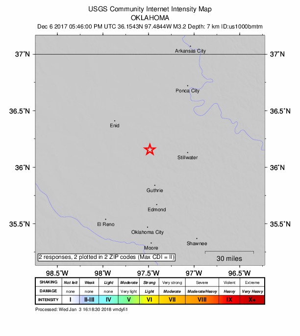 Did You Feel It? map: shaking reported by the public
