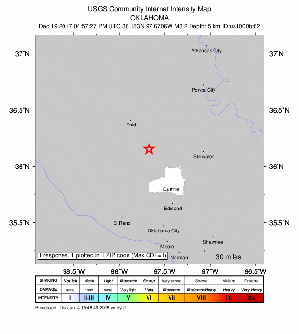 Did You Feel It? map: shaking reported by the public