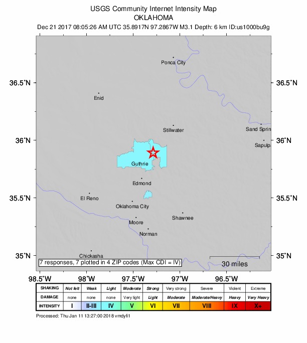 Did You Feel It? map: shaking reported by the public
