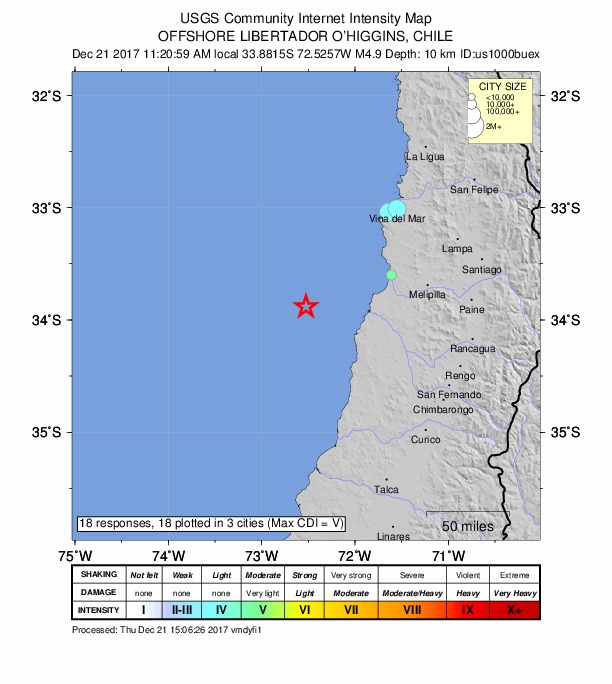 Did You Feel It? map: shaking reported by the public