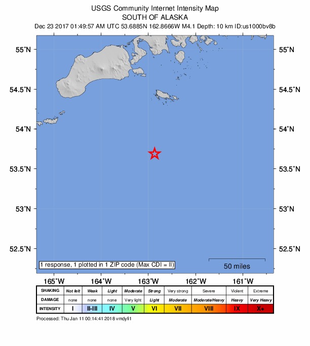 Did You Feel It? map: shaking reported by the public