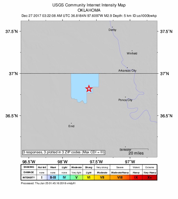 Did You Feel It? map: shaking reported by the public