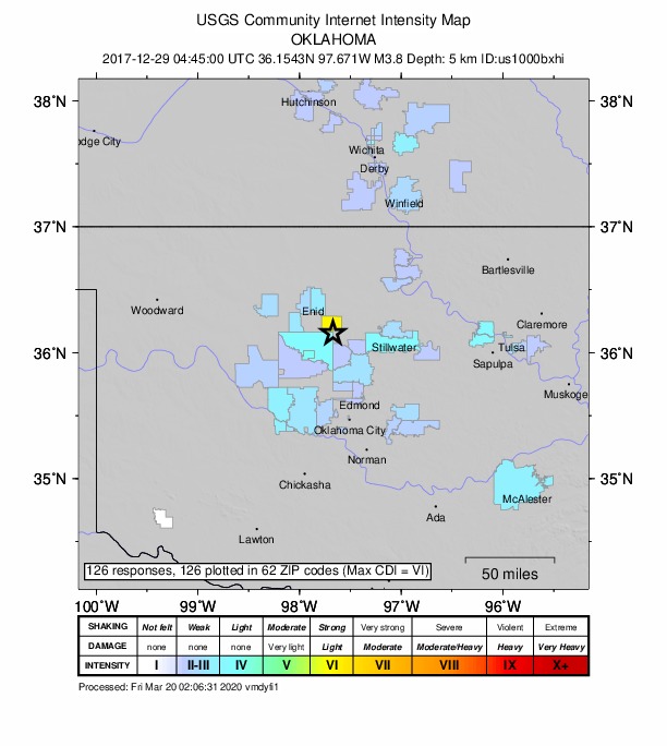 Did You Feel It? map: shaking reported by the public