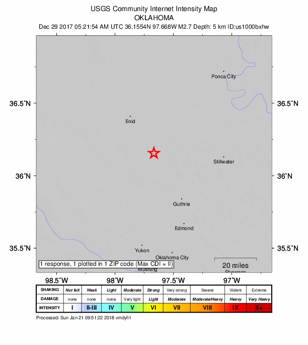 Did You Feel It? map: shaking reported by the public