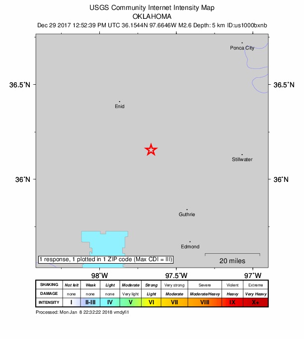 Did You Feel It? map: shaking reported by the public