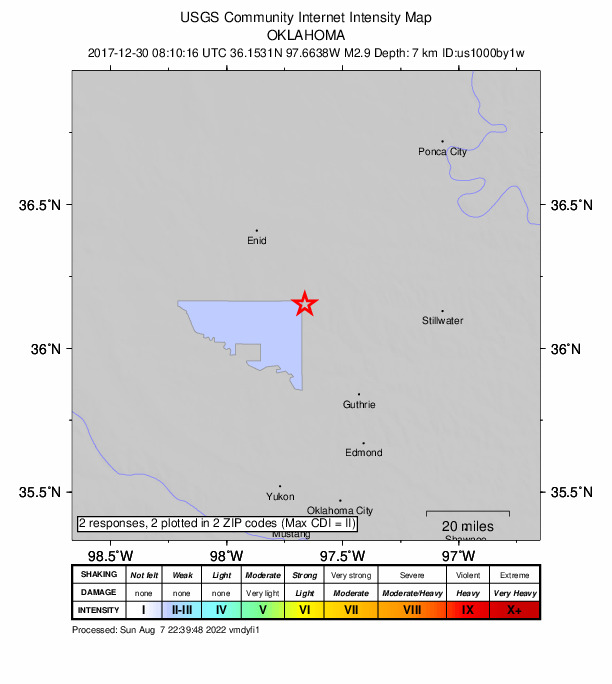 Did You Feel It? map: shaking reported by the public
