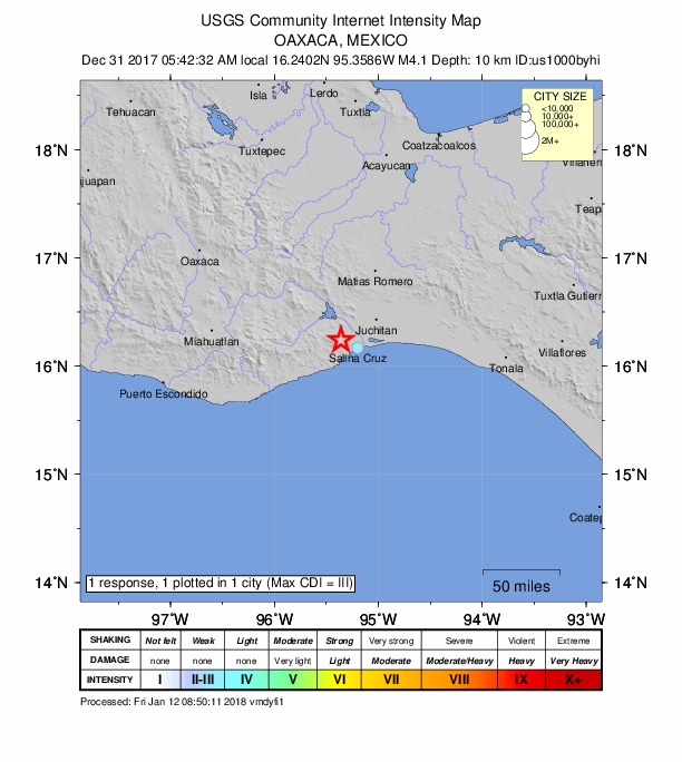 Did You Feel It? map: shaking reported by the public