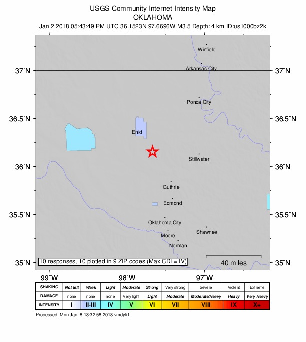 Did You Feel It? map: shaking reported by the public