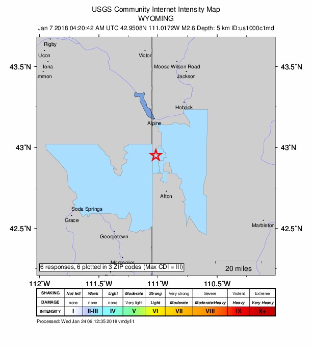Did You Feel It? map: shaking reported by the public