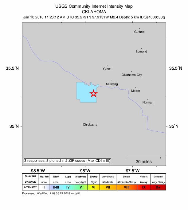 Did You Feel It? map: shaking reported by the public
