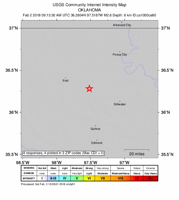 Did You Feel It? map: shaking reported by the public