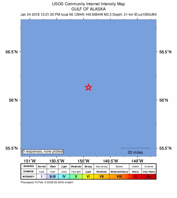 Did You Feel It? map: shaking reported by the public