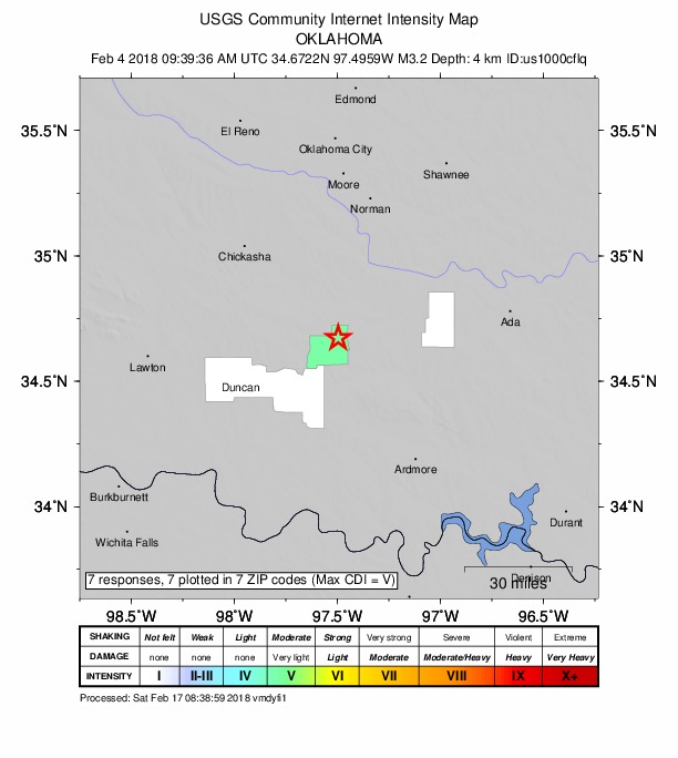 Did You Feel It? map: shaking reported by the public