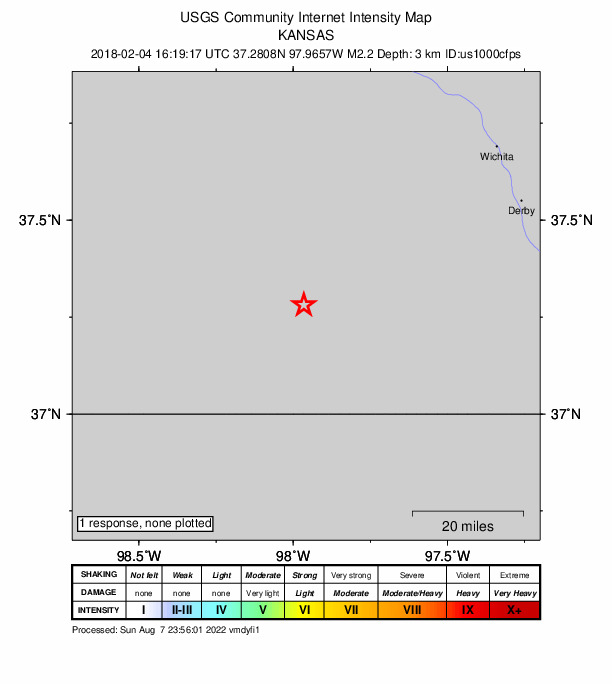 Did You Feel It? map: shaking reported by the public