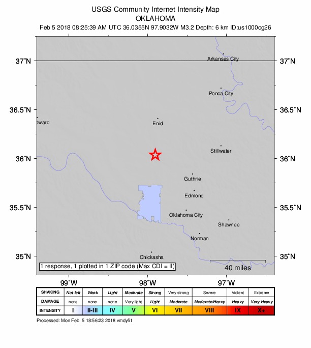 Did You Feel It? map: shaking reported by the public