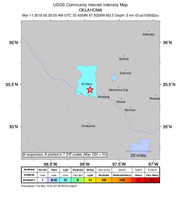 Did You Feel It? map: shaking reported by the public