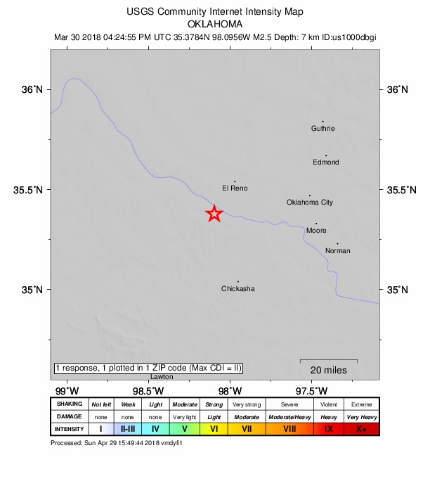 Did You Feel It? map: shaking reported by the public