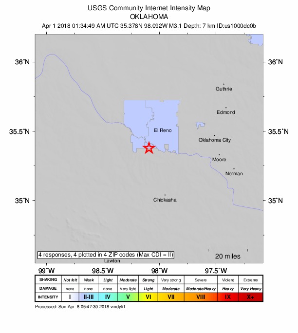 Did You Feel It? map: shaking reported by the public