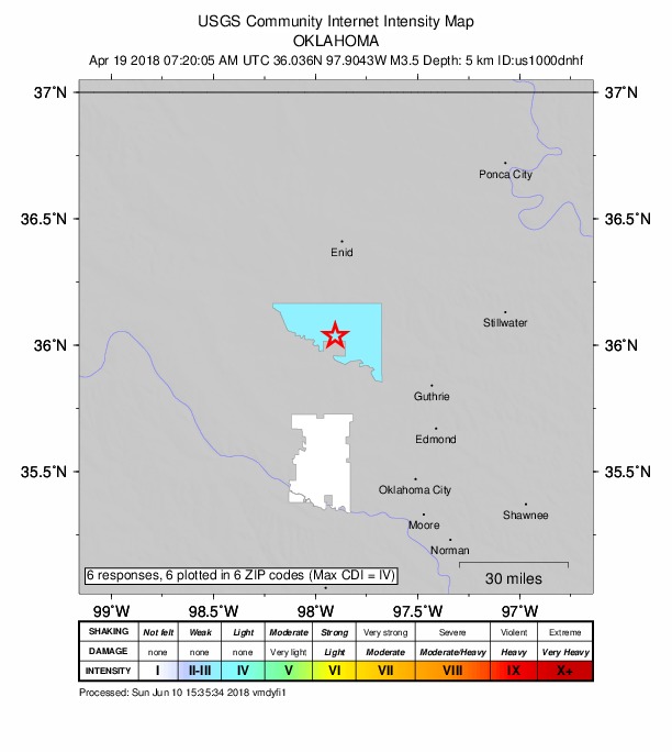 Did You Feel It? map: shaking reported by the public