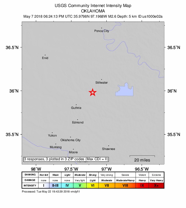 Did You Feel It? map: shaking reported by the public