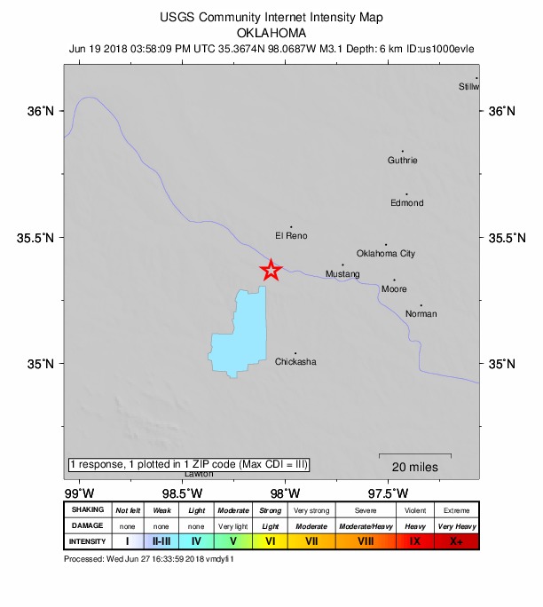 Did You Feel It? map: shaking reported by the public