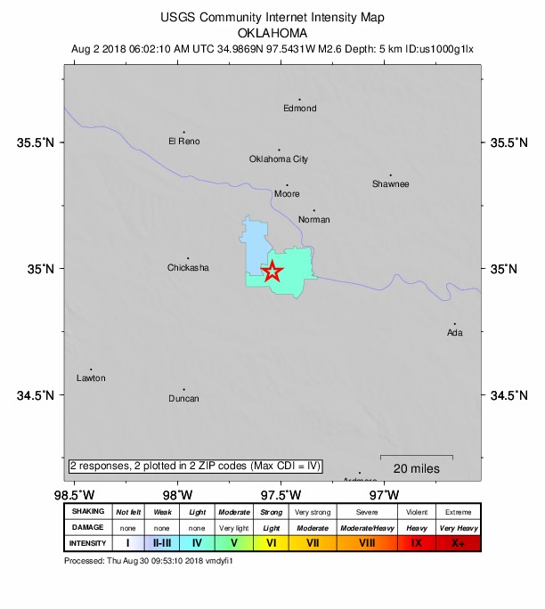 Did You Feel It? map: shaking reported by the public