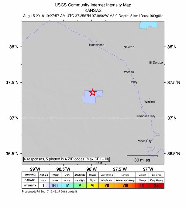 Did You Feel It? map: shaking reported by the public