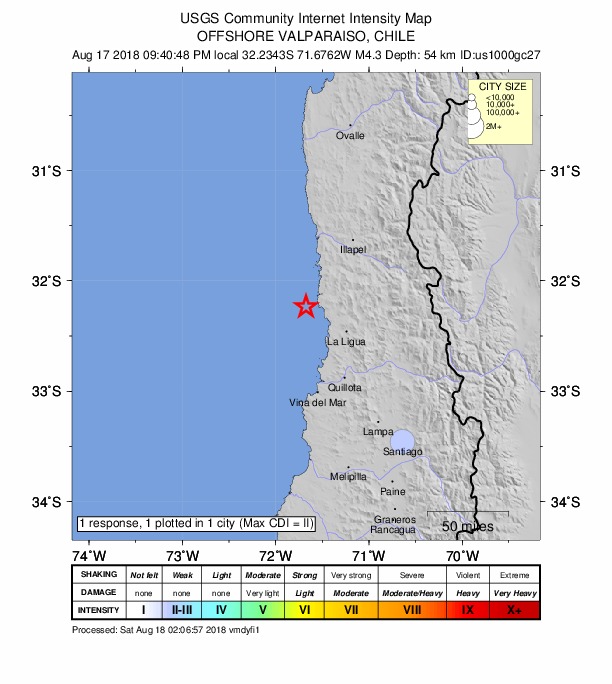 Did You Feel It? map: shaking reported by the public