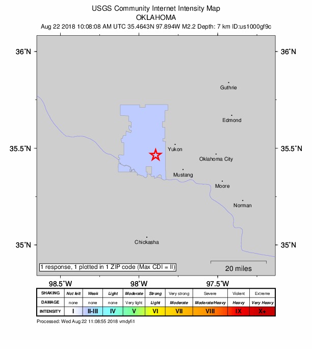 Did You Feel It? map: shaking reported by the public