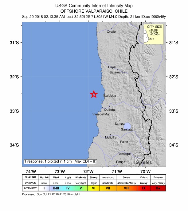 Did You Feel It? map: shaking reported by the public