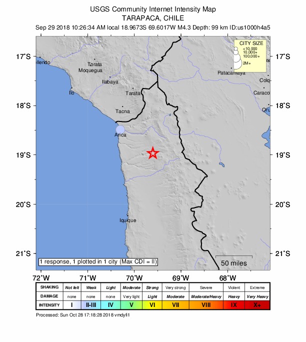 Did You Feel It? map: shaking reported by the public