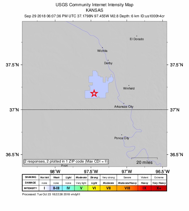 Did You Feel It? map: shaking reported by the public