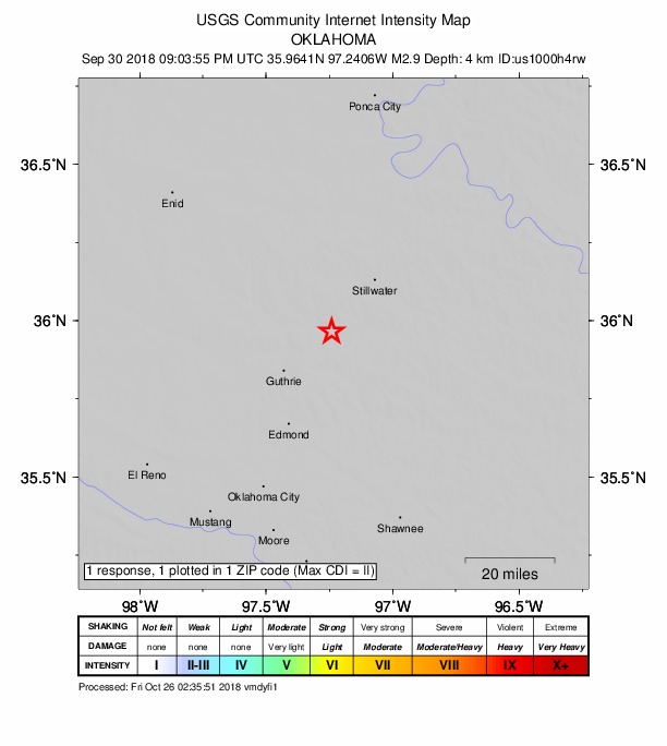 Did You Feel It? map: shaking reported by the public
