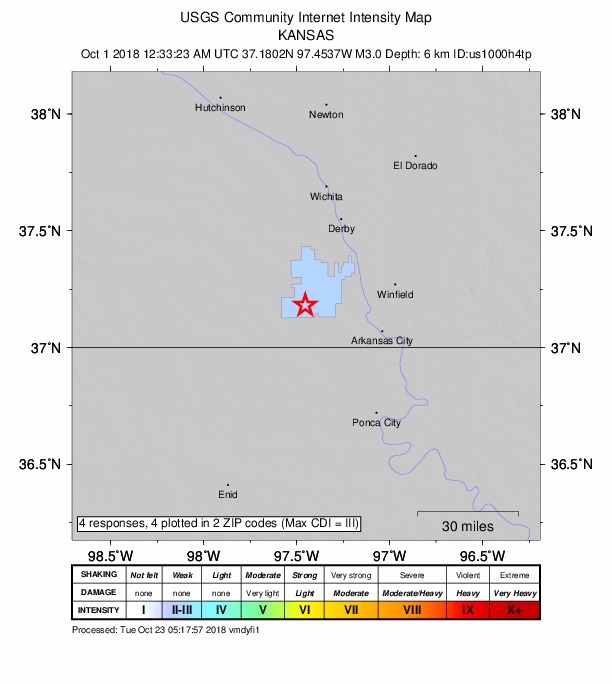 Did You Feel It? map: shaking reported by the public