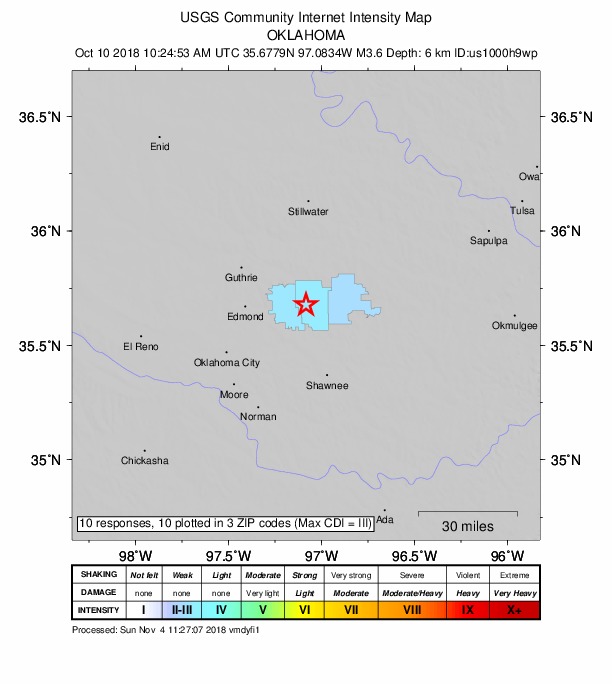 Did You Feel It? map: shaking reported by the public