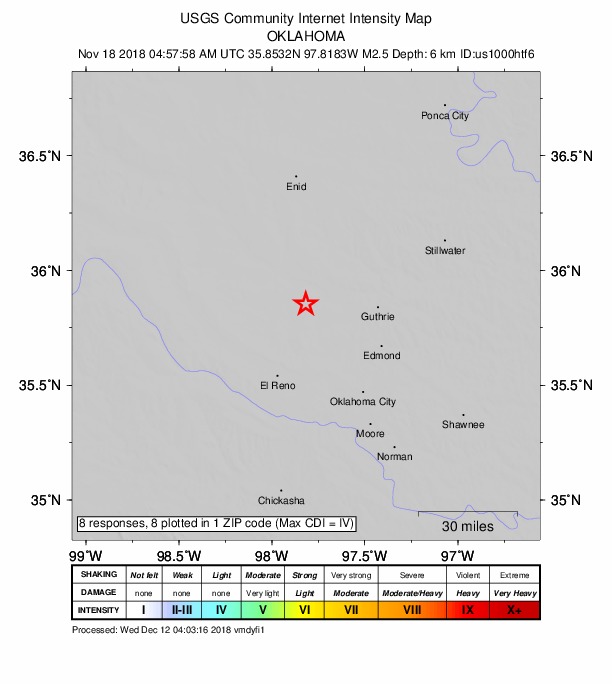 Did You Feel It? map: shaking reported by the public