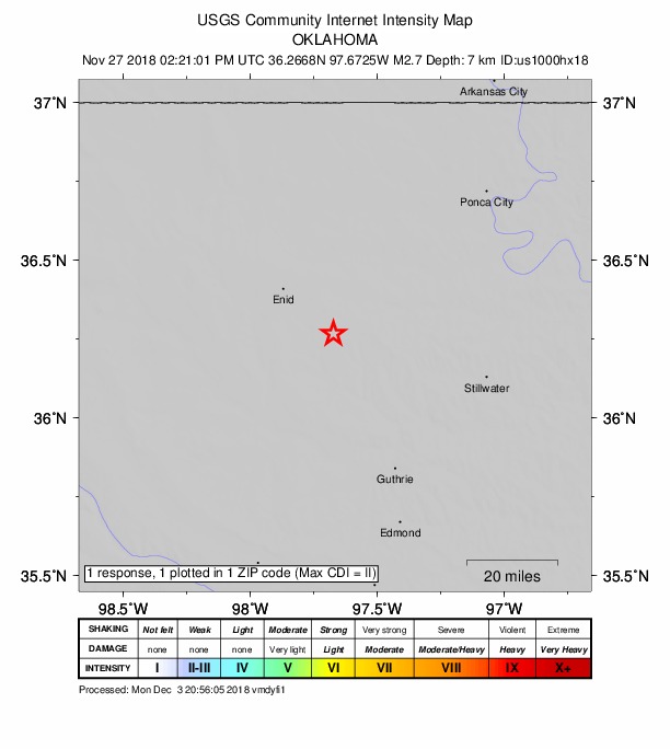Did You Feel It? map: shaking reported by the public