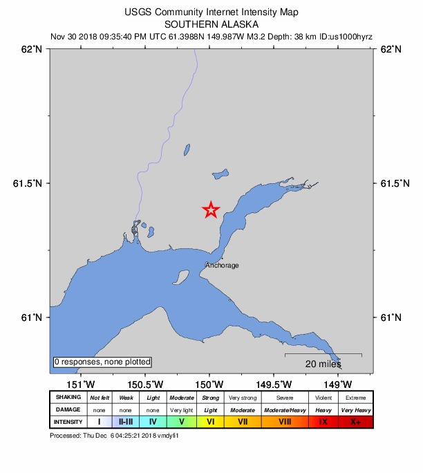 Did You Feel It? map: shaking reported by the public
