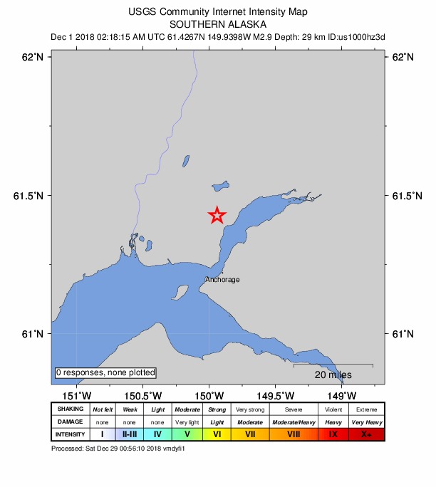 Did You Feel It? map: shaking reported by the public