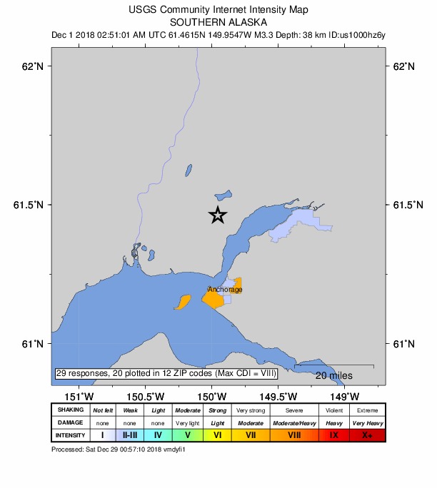 Did You Feel It? map: shaking reported by the public