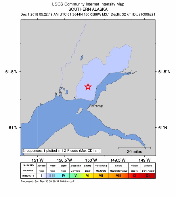 Did You Feel It? map: shaking reported by the public