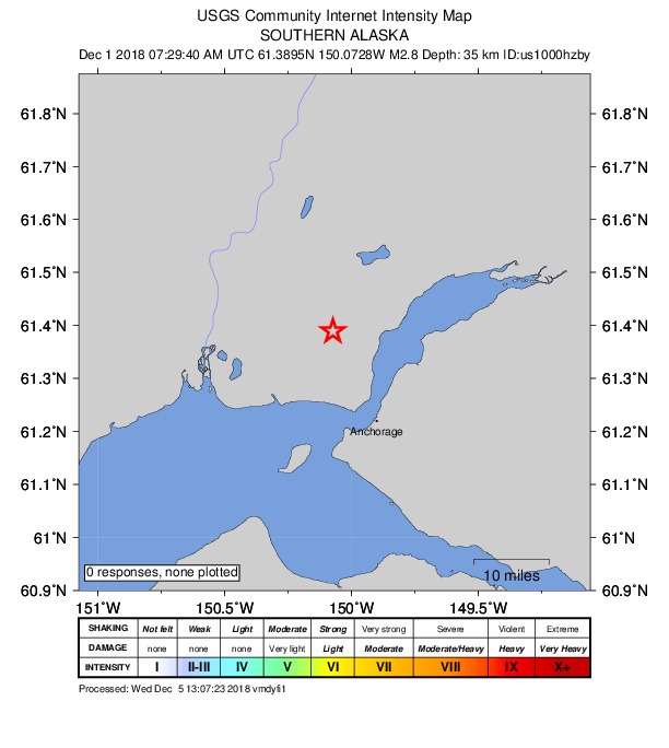 Did You Feel It? map: shaking reported by the public