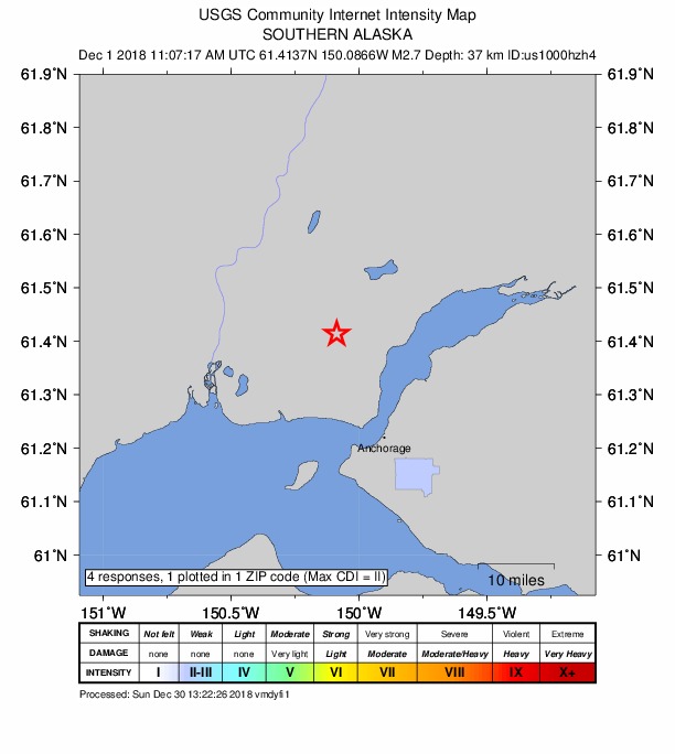 Did You Feel It? map: shaking reported by the public