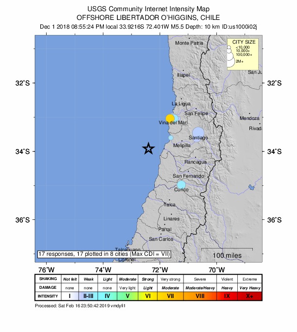 Did You Feel It? map: shaking reported by the public