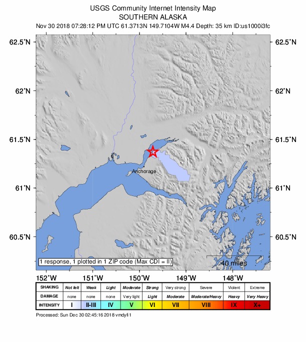 Did You Feel It? map: shaking reported by the public