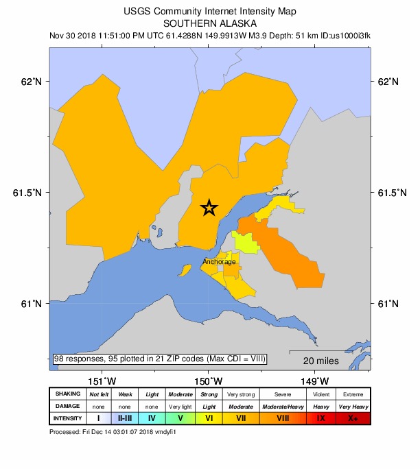 Did You Feel It? map: shaking reported by the public