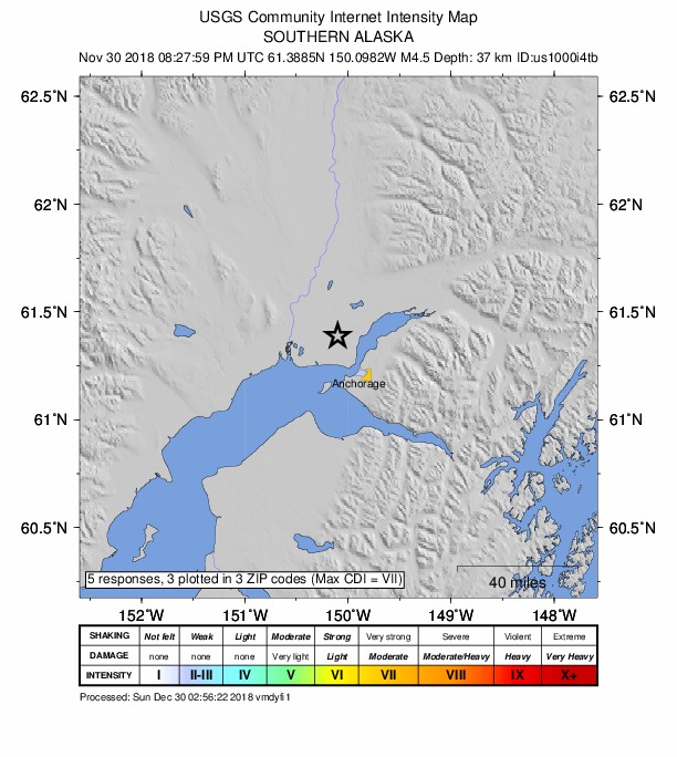 Did You Feel It? map: shaking reported by the public
