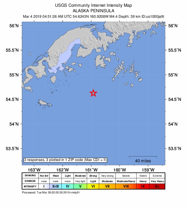 Did You Feel It? map: shaking reported by the public